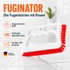 FUGINATOR Grout Brush White/Red - Ergonomic Heavy Duty Cleaning Brush for Bathroom, Shower & Kitchen - Deep Detail Scrubber for Wall & Floor Tiles, Crevices & Tight Spaces - Made in Germany view 4