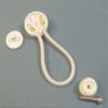 StayPut Bungee/Shock Cord Fastener, White w/White Surface Attachment & Mounting Screw (1) view 2