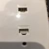 CMT: 2 Port White Wall Plate W/ CAT6 RJ45 Double Female Inline Coupler Ethernet Jack view 2
