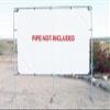10' x 16' Outdoor Standing Home Theater Portable Projection Movie Screen Kit 1" Fittings - Pipe NOT Included view 1