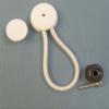 StayPut Bungee/Shock Cord Fastener, White w/Black Surface Attachment Knob & Mounting Screw (1) view 1