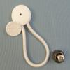 StayPut Bungee/Shock Cord Fastener, White w/Black Surface Attachment Knob & Mounting Screw (1) view 3