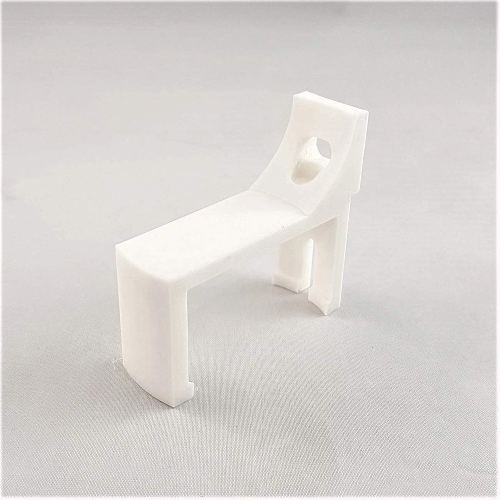 3D Cabin Bracket Clips to UK Plug Compatible with Google Home Mini - White