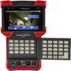 Triplett CamView IP Pro-D All-in-One IP, AHD 2.0, HD-TVI 3.0, and HD-CVI 3.0 Camera Tester with Built-in DHCP Server (8073), Red/Black view 3