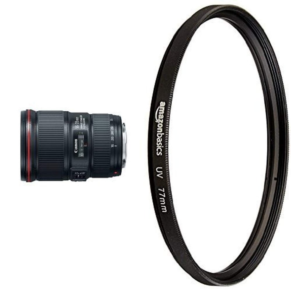Canon EF 16-35mm f/4L IS USM Lens with UV Protection Lens Filter - 77 mm