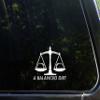 A Balanced Diet (Tacos) - 4-1/2" x 3-3/4" - Vinyl Die Cut Decal/Bumper Sticker for Windows, Cars, Trucks, Laptops, Etc. view 1