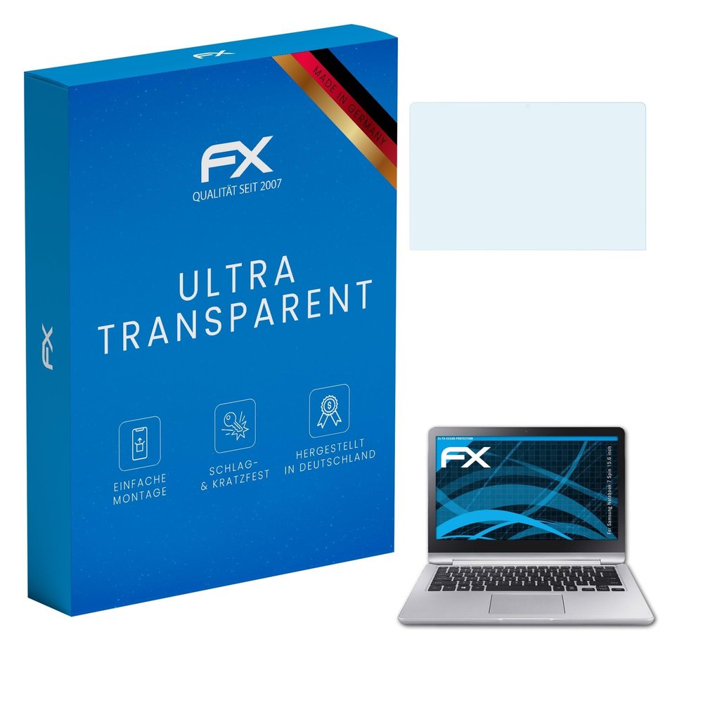 atFoliX Screen Protection Film compatible with Samsung Notebook 7 Spin 15.6 inch Screen Protector, ultra-clear FX Protective Film (2X)