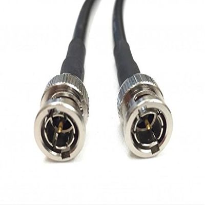 2 Foot HD-SDI Mini RG59 3G BNC Video Coaxial 75 Ohm Cable Black by Custom Cable Connection