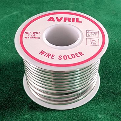Tcllka 63/37 Premium Solder for Stained Glass 1 Pound Spool, 1/8" Diameter, 63% tin 37% Lead YL8