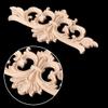Misright Wood Carved Corner Onlay Applique Frame Decoration Furniture Unpainted Home view 2