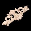 Misright Wood Carved Corner Onlay Applique Frame Decoration Furniture Unpainted Home view 4