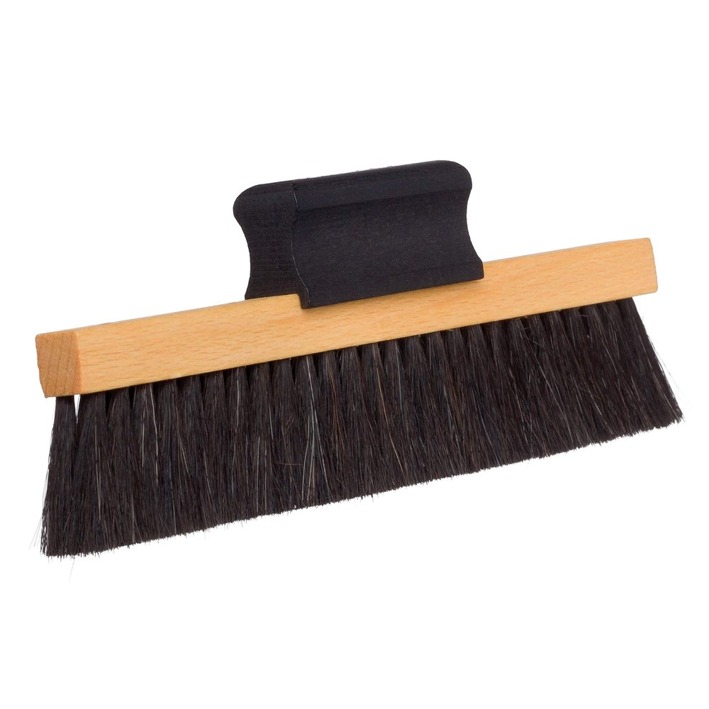 Redecker Phonograph Record Brush, Beechwood and Extra-Soft Goat Hair, Preserves Records and Record-Players, 6 inches, Made in Germany
