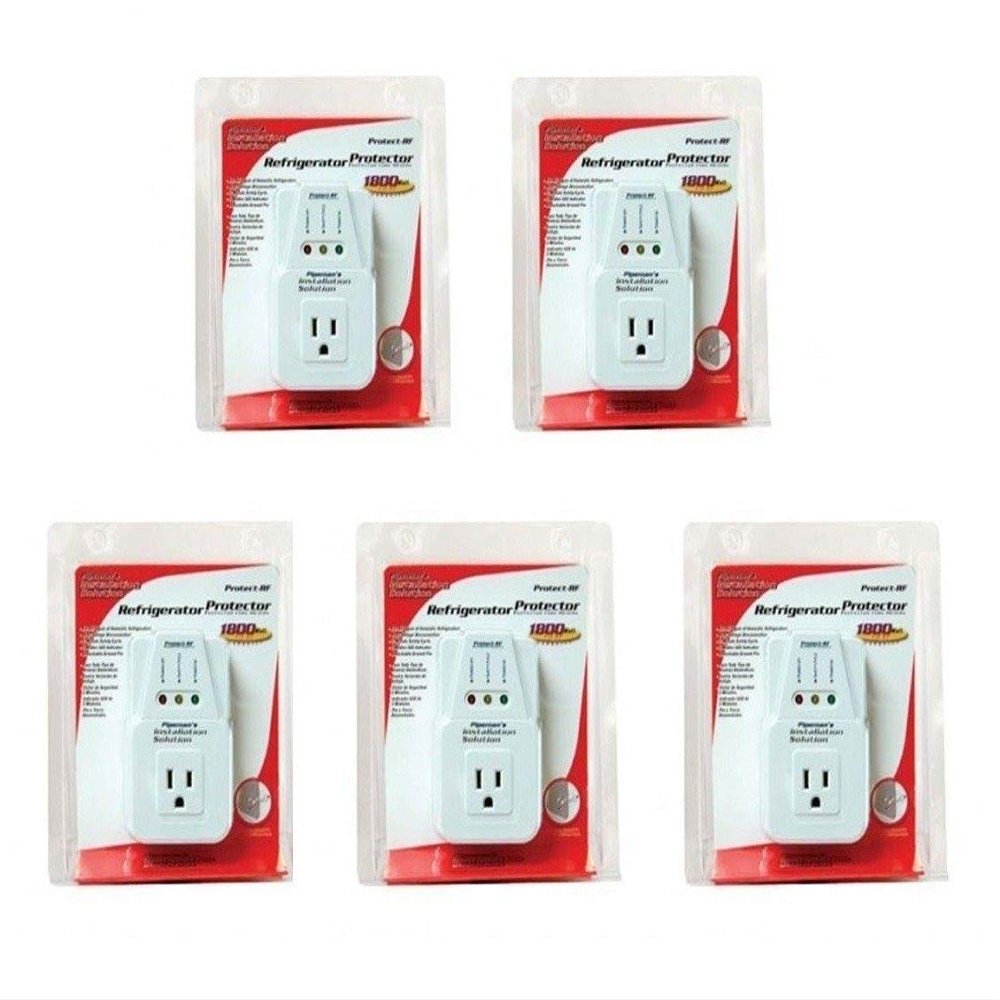5 Pack AC Voltage Protector Brownout Surge Refrigerator 1800 Watt Appliance