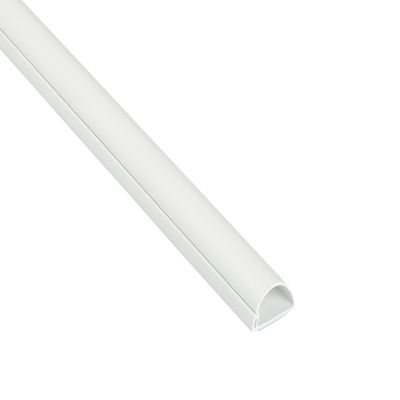 D-Line R5FT3015W Mini Trunking, Cable Management, Decorative Cable Cover - White, 30x15mm, 1.5m Length