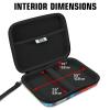 USA Gear Ghost Hunting Equipment Case Fits Spiritbox EMF Meter, Sam and Colby XPLR Spirit Box, & More - Paranormal Equipment Case with Elastic Strap, Scratch Resistant Interior, Case Only (Geometric) view 2