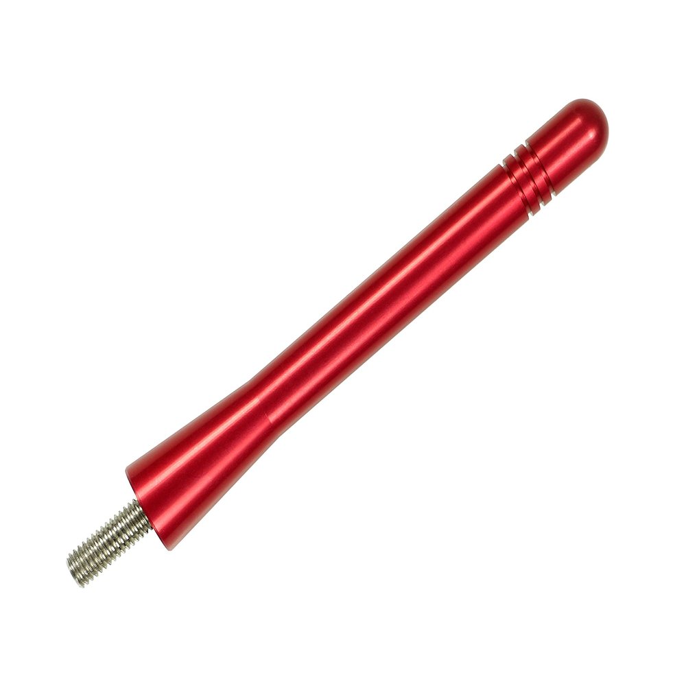 AntennaMastsRus - Made in USA - 4 Inch Red Aluminum Antenna is Compatible with Nissan 200SX (1995-1998)
