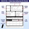 ZOCO  Child ID Kits (10-Pack)  Identification Cards for Kids with Fingerprint Ink Strip  Emergency Safety Kit for Parents Schools Daycare Travel  Missing Child Preparedness  Made in USA view 2