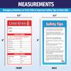 ZOCO  Child ID Kits (10-Pack)  Identification Cards for Kids with Fingerprint Ink Strip  Emergency Safety Kit for Parents Schools Daycare Travel  Missing Child Preparedness  Made in USA view 4
