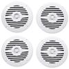 Rockville MS525W 5.25-in 400 Watt Waterproof Marine Boat Speakers 2-Way White, UV Resistant, Rust Proof, for Hot Tub, 4-Piece view 1