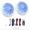 2 RockvilIe RMC65LW 6.5" 600w White Waterproof Hot Tub Speakers w/LED's+Remote view 1
