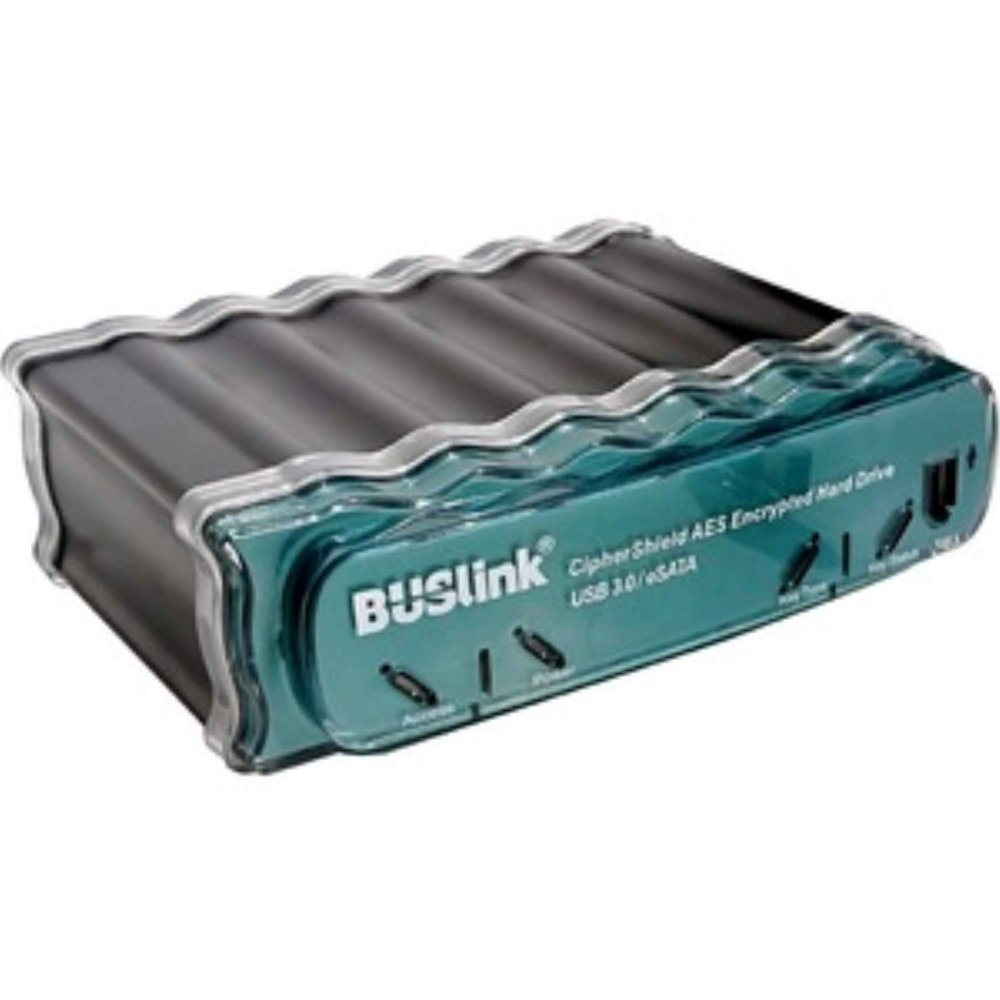 Buslink CipherShield USB Powered USB 3.0/eSATA FIPS 140-2 Level 2 HIPAA 256-bit AES Hardware Encrypted Portable SSD Drive (2TB)
