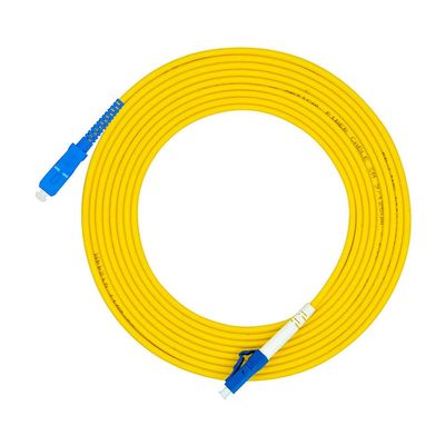 Jeirdus 2Meters 6ft LC to SC Fiber Optic Cable Jumper Optical Patch Cord Simplex Single-Mode 9/125 LC-SC