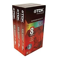 Tdk Electronics #T-160RVS3 3PK 8HR Video Tape