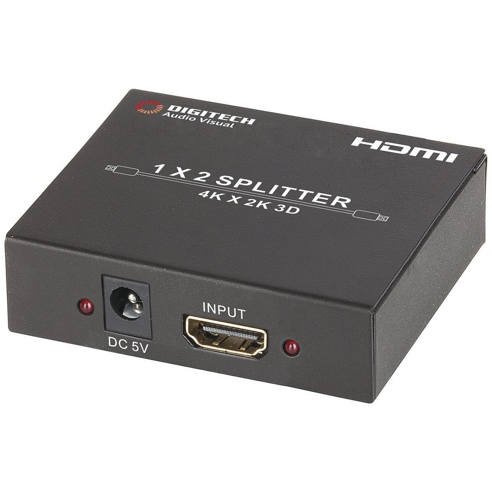 1 to 2 Port HDMI Splitter with UHD 4K Support One Input / Two Output
