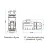 CNLINKO 4 Pin Power Industrial Circular Connector, Male Plug & Female Panel Mount Receptacles Socket Jack, Outdoor Waterproof IP67, Easy Plug and Pull, AC DC view 3