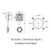 CNLINKO 4 Pin Power Industrial Circular Connector, Male Plug & Female Panel Mount Receptacles Socket Jack, Outdoor Waterproof IP67, Easy Plug and Pull, AC DC view 4