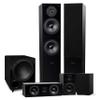 Fluance Elite High Definition Surround Sound Home Theater 5.1 Speaker System Including 3-Way Floorstanding Towers, Center Channel, Rear Surround Speakers and a DB10 Subwoofer - Black Ash (SX51BR) view 1