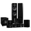 Fluance Elite High Definition Surround Sound Home Theater 7.1 Speaker System Including Floorstanding Towers, Center Channel, Surround, Rear Surround Speakers, and DB10 Subwoofer - Black Ash (SX71BR) view 1