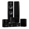 Fluance Elite High Definition Surround Sound Home Theater 7.0 Channel Speaker System Including 3-Way Floorstanding, Center Channel, Surround and Rear Surround Speakers - Black Ash (SX70BR) view 1