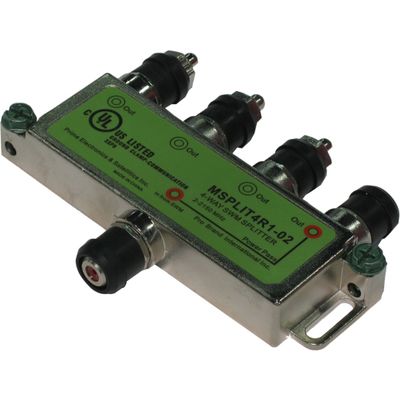 Directv SPLIT4MRV Directv- Mrv SWM 4 Way Splitter 2-2150 Mhz 1 Port Power Passing Weather Se- Split4Mrv