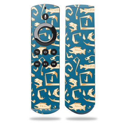 MightySkins Skin Compatible with Amazon Fire TV Remote - Deco Fish | Protective, Durable, and Unique Vinyl Decal wrap Cover | Easy to Apply, Remove, and Change Styles | Made in The USA