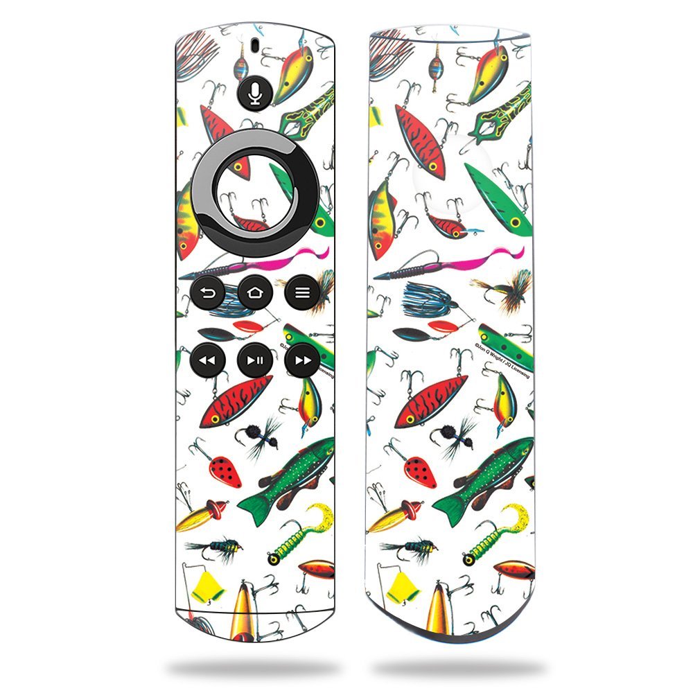 MightySkins Skin Compatible with Amazon Fire TV Remote - Bright Lures | Protective, Durable, and Unique Vinyl Decal wrap Cover | Easy to Apply, Remove, and Change Styles | Made in The USA