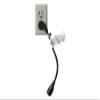 SF Cable 6ft 16/3 AWG Ultra Low Profile NEMA 5-15P Right Angle to NEMA 5-15R Power Cord, White view 4