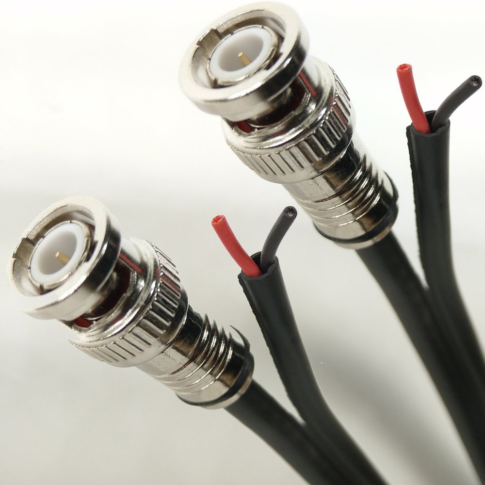 PHAT SATELLITE 210ft Solid Copper Core Security Camera Coax 20AWG RG59 Cable CCTV TVI CVI AHD HD-SDI 95% Braided BNC Connector Open to Open Power Conductors Custom Cut Assembled in USA INTL