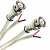 PHAT SATELLITE 75ft White Solid Copper Core Security Camera Coax 20AWG RG59 Cable CCTV TVI CVI AHD HD-SDI 95% Braided BNC Connector Open to Open Power Conductors Custom Cut Assembled in USA INTL view 1