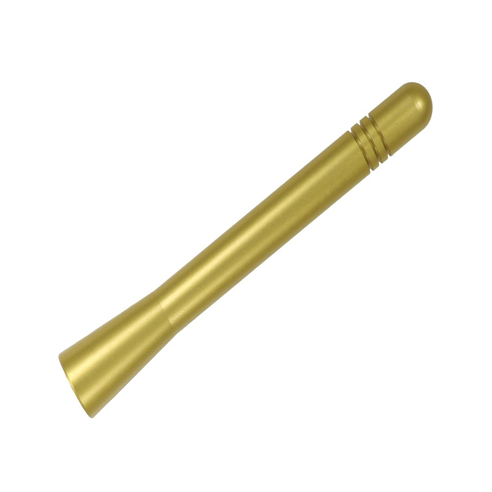 AntennaMastsRus - Made in USA - 4 Inch Gold Aluminum Antenna is Compatible with Saab 9-7X (2005-2006)