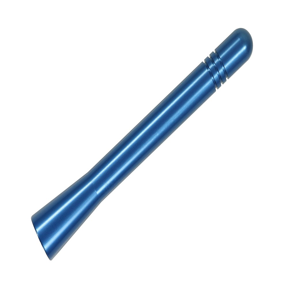 AntennaMastsRus - Made in USA - 4 Inch Blue Aluminum Antenna is Compatible with Chevrolet Express Van 4500 (2009-2023)