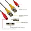 4 Pack 60Ft Serveillance Camera Cables, All in One Video and Power Extension Cables for CCTV Camera DVR Security Systems, Includes BNC Connectors view 2