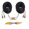 4 Pack 60Ft Serveillance Camera Cables, All in One Video and Power Extension Cables for CCTV Camera DVR Security Systems, Includes BNC Connectors view 3