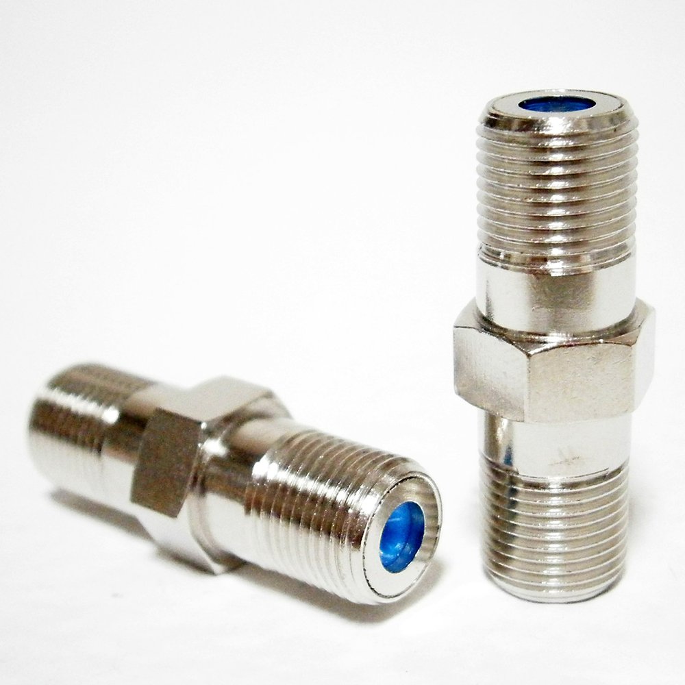 50 Pieces PPC F-81 HIGH FREQUENCY RG6 FEMALE SPLICE BARREL ADAPTER COAXIAL JOINT CONNECTOR 3GHz SATELLITE CABLE TV DISH