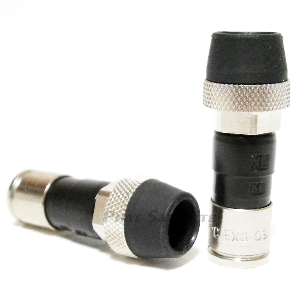 1000 Pieces PPC RG6 AquaTight Weather Boot Univeral Drop Compression Connectors Coaxial Fitting
