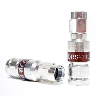 100 Pieces PCT-TRS-11LMG Compression RG11 Connector Torque Retaining Continuous Ground Standard through Quad-Shield Weather Seal Coaxial Fitting