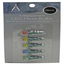 Holiday Wonderland 11206-88 Christmas Lights LED Replacement Bulb, Micro, Multi-Color, 5-Pk. - Quantity 50