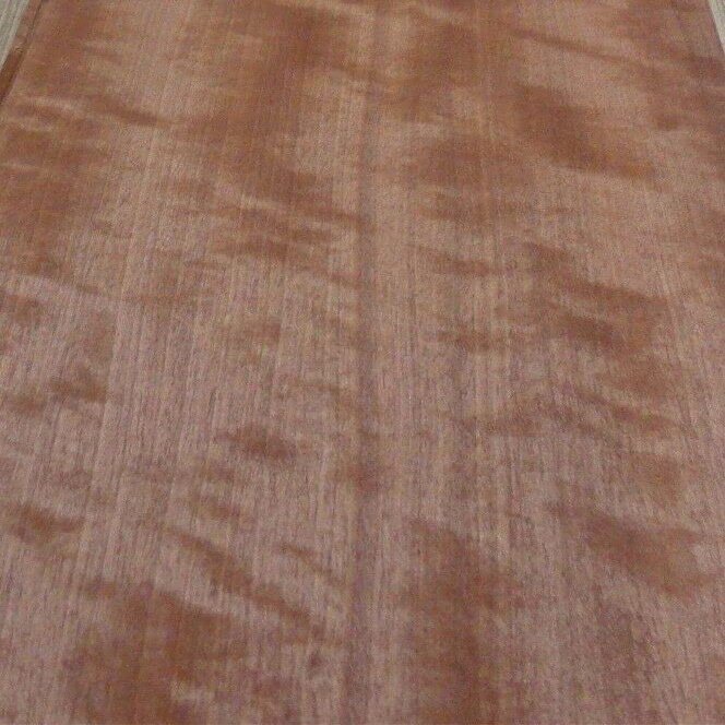 Makore Block Figure African Quilted Wood Veneer 6.75" x 13" raw no Backing 1/42"