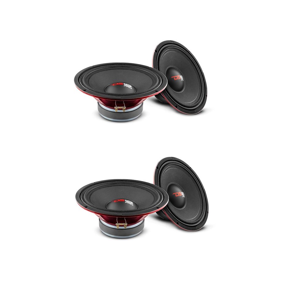 4 DS18 PRO-X10M 10" Midrange Car Speaker 2,400W Max 8-ohm (Set of 4)