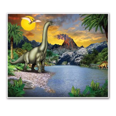 Beistle Dinosaur Insta-Mural, Multicolor